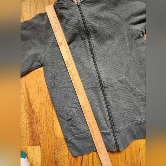 Pact Gray Zip-Up Hoodie with French Terry liner size small organic sustainable - Picture 8 of 9